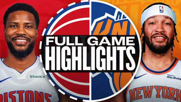 PISTONS at KNICKS | FULL GAME HIGHLIGHTS | January 13, 2025