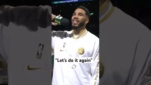 Jayson Tatum’s speech after the Celtics received their Championship Rings! 💍🔥|#Shorts