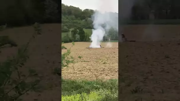 Bouilh-Devant : CRASH HÉLICOPTÈRE 5EME RHC, Bouilh-Devant, Vidéo amateur