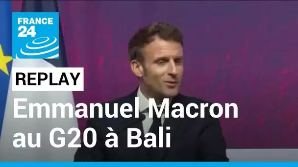 REPLAY - Emmanuel Macron s'exprime lors du sommet du G20 à Bali • FRANCE 24