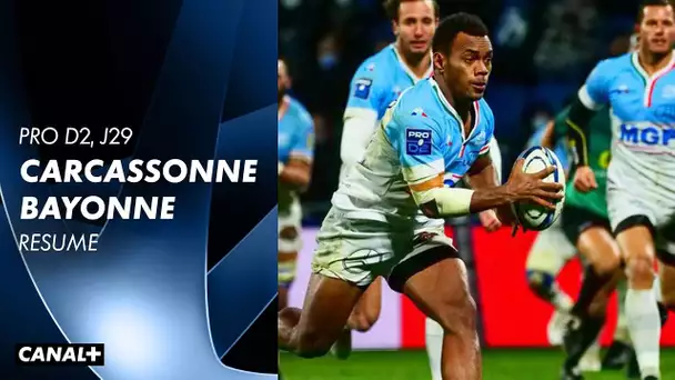 Résumé Carcassonne / Bayonne - Pro D2 J29