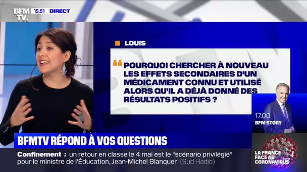 Pourquoi tester à nouveau les effets secondaires de la chloroquine ? BFMTV répond à vos questions