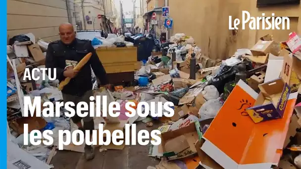 Grève des éboueurs à Marseille : les déchets s’accumulent, des habitants y mettent le feu