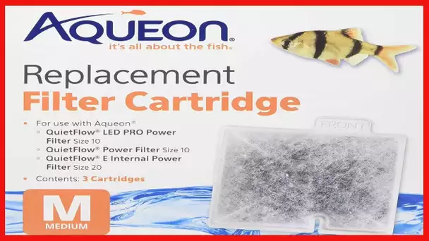 (2 Boxes) Aqueon 06084 Filter Cartridge, Medium, 3-Pack Each