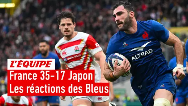 France 35-17 Japon : "En phase avec nos objectifs", les Bleus réagissent à leur 13e succès de rang