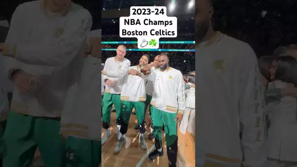 The Boston Celtics receive their 2023-24 Championship Rings! 💍🔥|#Shorts