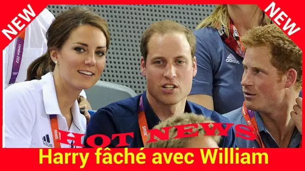 Harry fâché avec William : ce beau geste de Kate pour les réconcilier