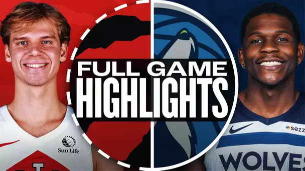 RAPTORS at TIMBERWOLVES | FULL GAME HIGHLIGHTS | October 26, 2024