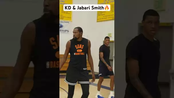 Kevin Durant and Jabari Smith Jr. get #NBASummer work with Adam Harrington. 😤🔥|#Shorts