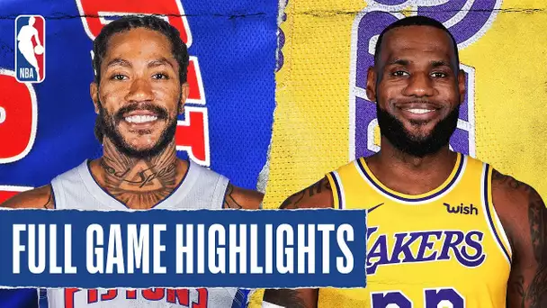 PISTONS at LAKERS | FULL GAME HIGHLIGHTS | January 5, 2020