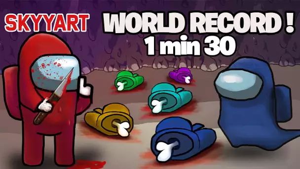 🔪LE WORLD RECORD de la Série de KILL en solo en IMPOSTEUR, insane ! (Among US FR)