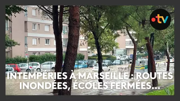 Intempéries à Marseille : vigilance jaune, routes inondées, écoles fermées...