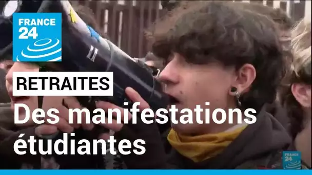 Retraites : les blocages se poursuivent et les étudiants appellent à manifester • FRANCE 24