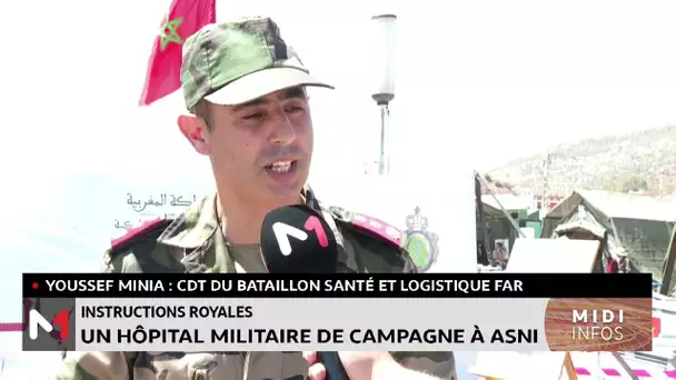 Instructions royales: un hôpital militaire de campagne à Asni