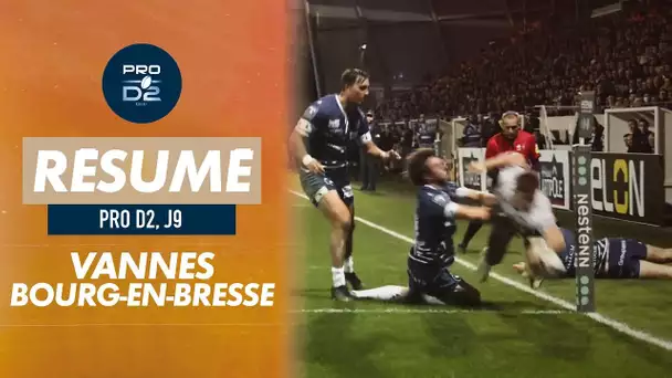 Le résumé de Vannes / Bourg-en-Bresse - Pro D2 (J9)