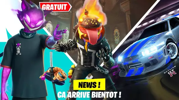 SECRET, LEAK ET NOUVEAUTES ! SKIN GHOST RI-DURR, NISSAN SKYLINE GT-R, AIM ASSIST SUR FORTNITE !