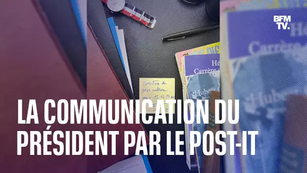 La communication du président de la République par le post-it