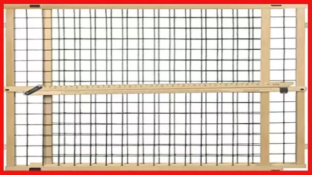 North States MyPet 50" Extra Wide Wire Mesh Petgate: Made In USA, Hassle Free Install With No Tools.