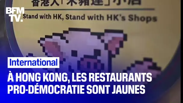 À Hong Kong, les commerces pro-démocratie s’habillent en jaune