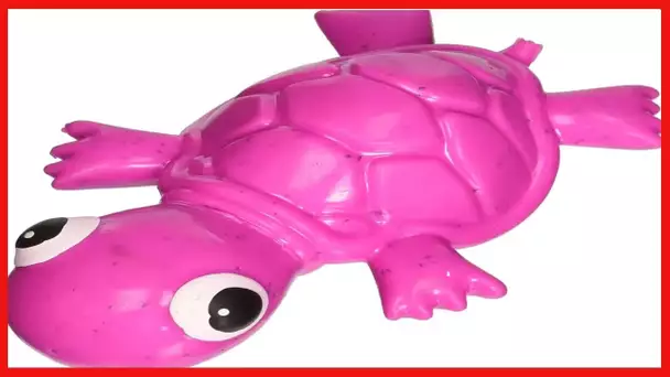 Cycle Dog Small Fuchsia 3-Play Turtle Dog Toy with Ecolast Recycled Material - Tough & Sustainable