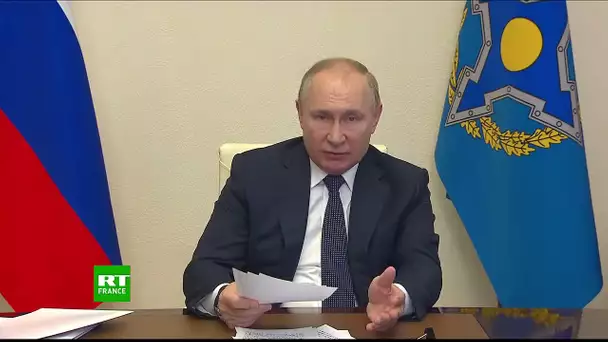 Situation au Kazakhstan : Vladimir Poutine s’exprime devant l'OTSC