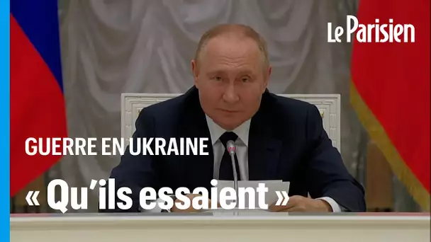 La Russie n'a « pas encore commencé les choses sérieuses », assure Poutine