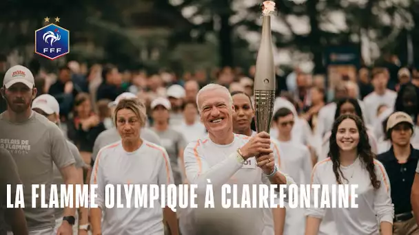 La flamme olympique était à Clairefontaine