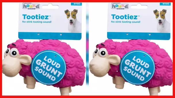 Outward Hound Tootiez Sheep Grunting Latex Rubber Dog Toy, Small