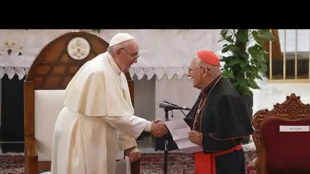 Le pape François dans la cathédrale de Bagdad