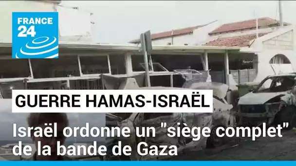 Guerre Hamas-Israël : l'armée israélienne ordonne un "siège complet" de la bande de Gaza