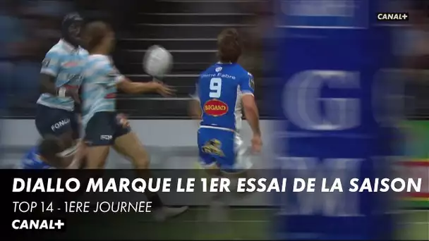 Ibrahim Diallo marque le premier essai de la saison - TOP 14