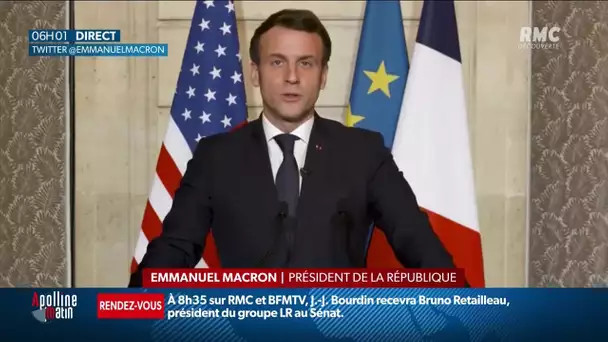 La réaction d’Emmanuel Macron suite aux émeutes aux États-Unis