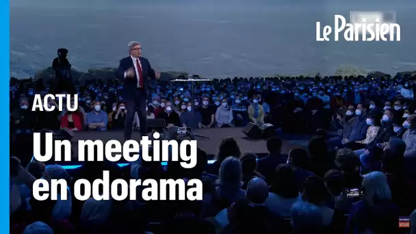 Au meeting immersif et olfactif de Jean-Luc Mélenchon : "Les odeurs étaient étranges"