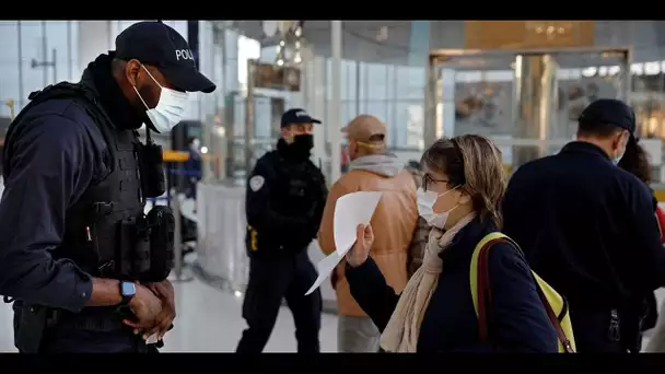 Déconfinement : à la gare de Lyon, mesures sanitaires et contrôles de police sont au rendez-vous