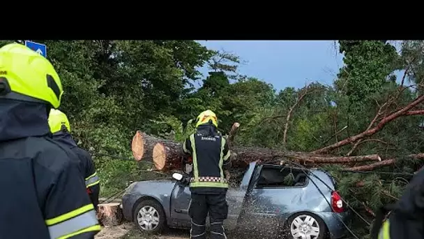 Europe : tempête dans les Balkans, incendies en Grèce