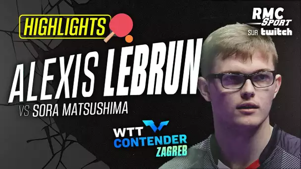 WTT Contender Zagreb (1/4 de finale) : Que de retournements entre A.Lebrun et Matsushima !