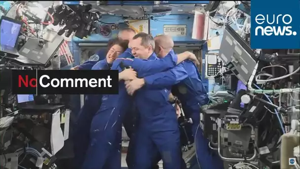 Trois astronautes de retour sur la terre ferme après avoir séjourné dans l'ISS