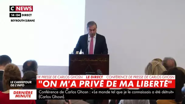 Carlos Ghosn : «Je n’ai pas échappé à la justice, j’ai fui l’injustice et la persécution politique»