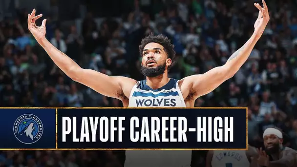 KAT Posts Playoff Career-High 33 PTS