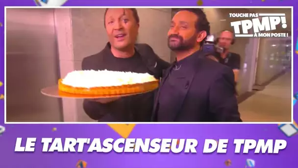 Cyril Hanouna affronte Arthur dans le Tart'Ascenseur de TPMP