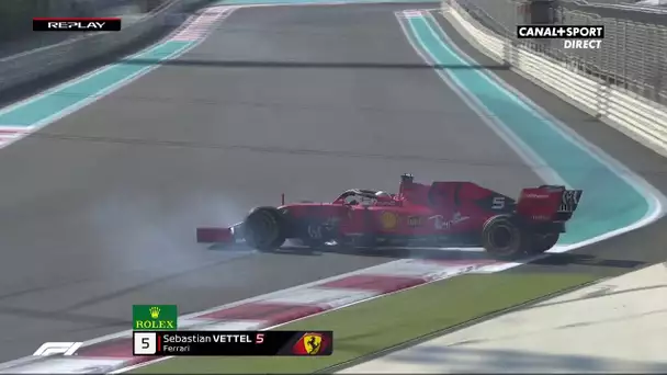 La sortie de piste de Vettel en FP1