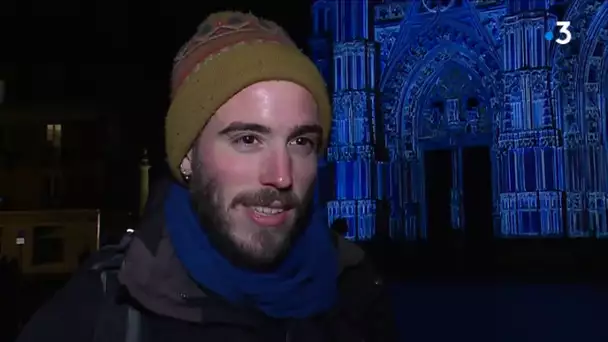 Nantes : le féérique spéctacle Lucia sur la cathédrale de Nantes