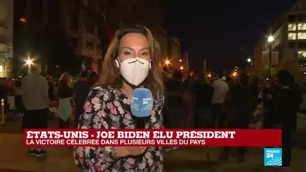 "C'est la fête à Washington" après la victoire de Joe Biden, élu président des États-Unis