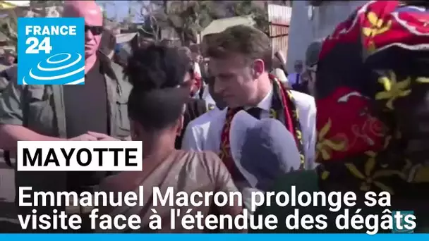 Mayotte : Emmanuel Macron prolonge sa visite face à l'étendue des dégâts • FRANCE 24