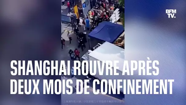 Une partie de la ville de Shanghai rouvre, après deux mois d'un confinement drastique