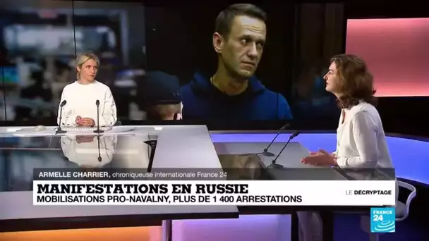 En Russie, 1 400 arrestations lors des mobilisations pro-Navalny