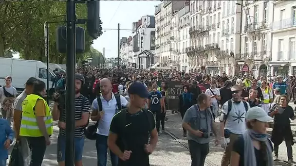 Nantes :  revendications diverses et violences dans la manifestation du 14 sept 2019
