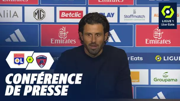 Conférence de presse OLYMPIQUE LYONNAIS - CLERMONT FOOT 63 (1-2)  / 2023/2024