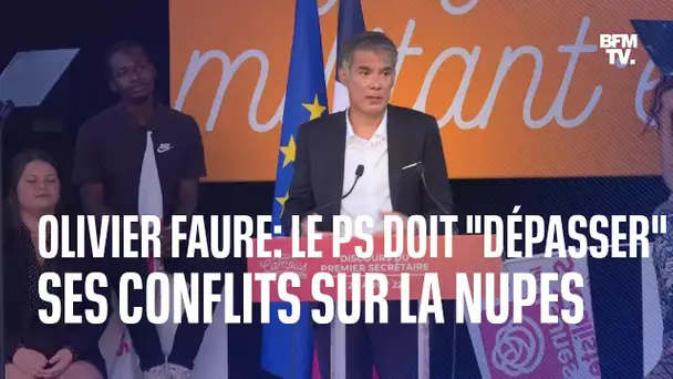 Olivier Faure appelle les membres du PS à "dépasser" les "débats" internes au sujet de la Nupes