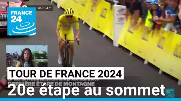 Tour de France : dernière étape de montagne avant de rejoindre Nice • FRANCE 24